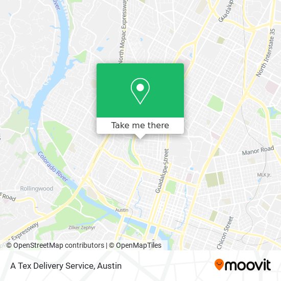 A Tex Delivery Service map