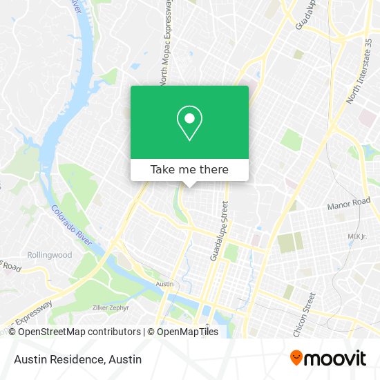 Mapa de Austin Residence