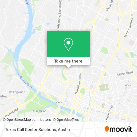 Mapa de Texas Call Center Solutions