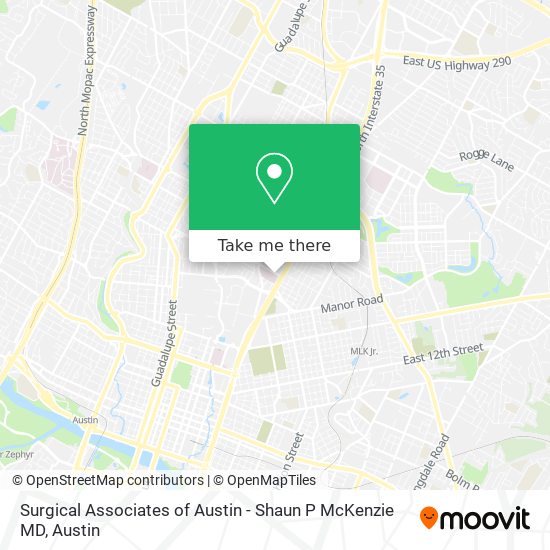 Mapa de Surgical Associates of Austin - Shaun P McKenzie MD