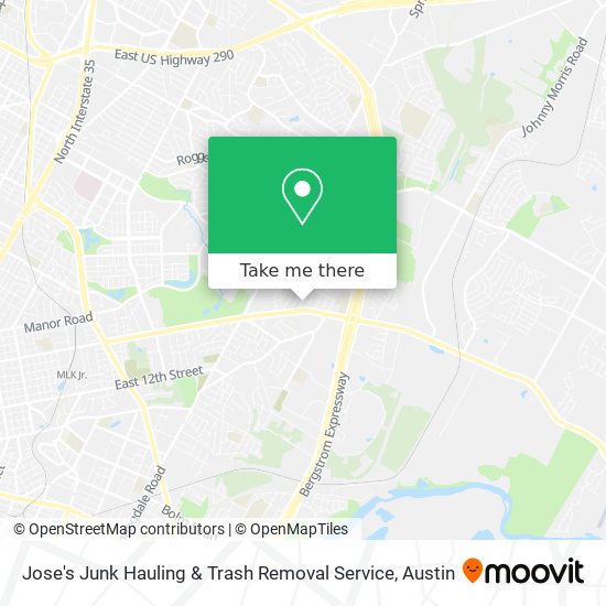 Jose's Junk Hauling & Trash Removal Service map