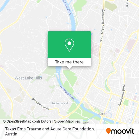 Texas Ems Trauma and Acute Care Foundation map