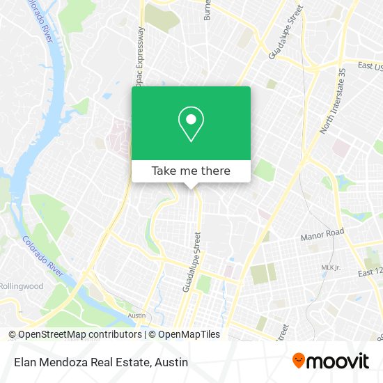 Elan Mendoza Real Estate map