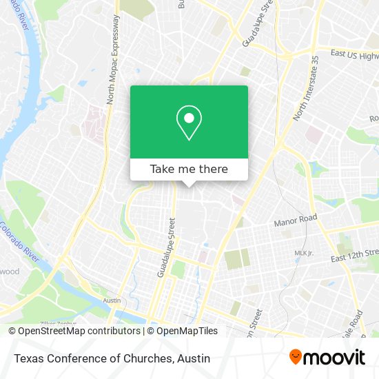 Mapa de Texas Conference of Churches