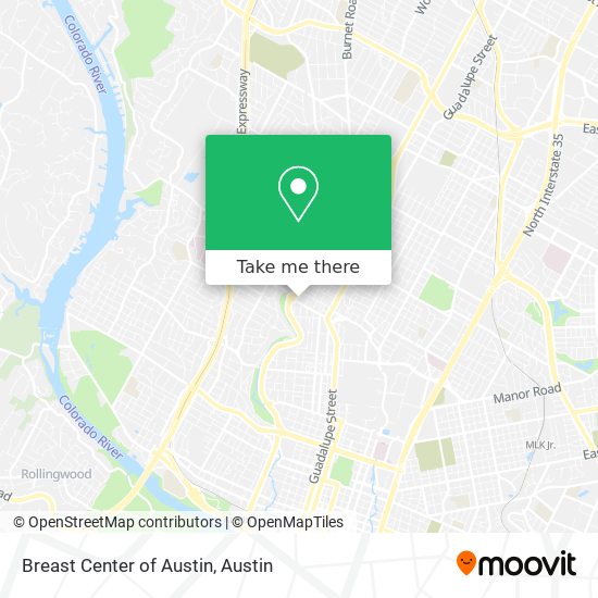 Mapa de Breast Center of Austin