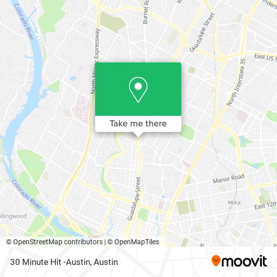 Mapa de 30 Minute Hit -Austin