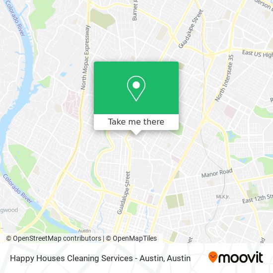 Happy Houses Cleaning Services - Austin map