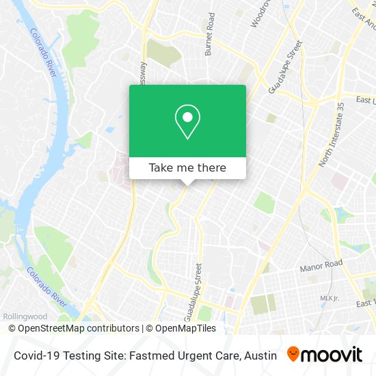 Mapa de Covid-19 Testing Site: Fastmed Urgent Care