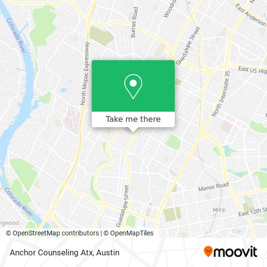 Anchor Counseling Atx map