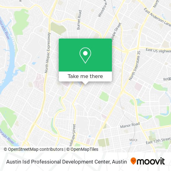 Austin Isd Professional Development Center map