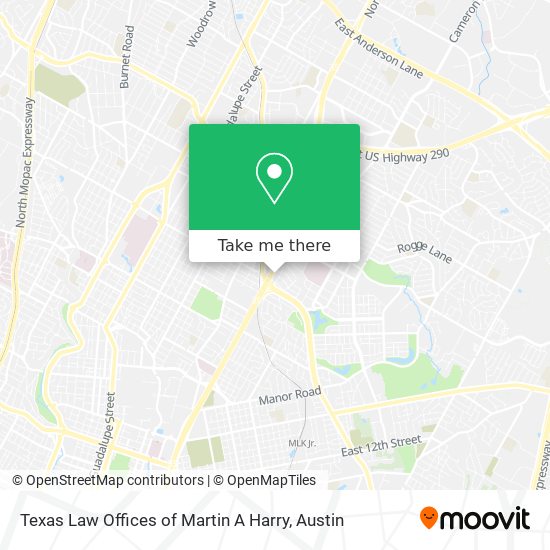 Texas Law Offices of Martin A Harry map