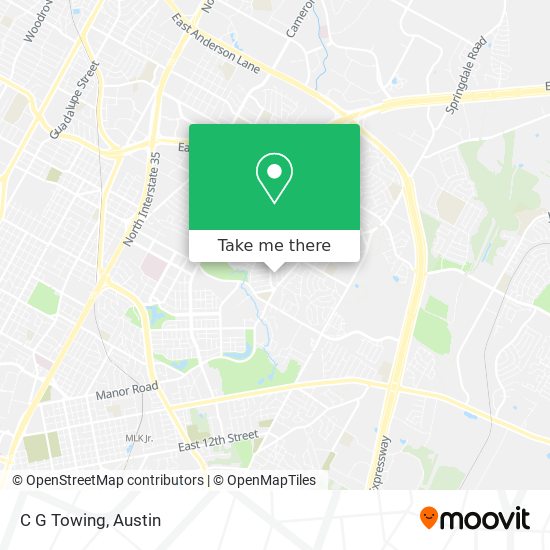 C G Towing map