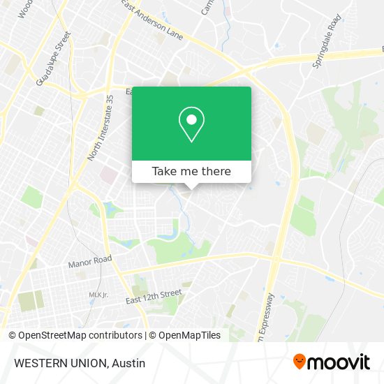 WESTERN UNION map