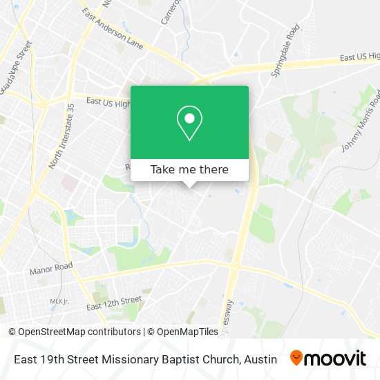 Mapa de East 19th Street Missionary Baptist Church