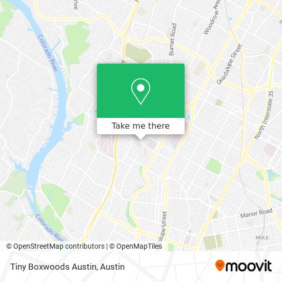 Mapa de Tiny Boxwoods Austin