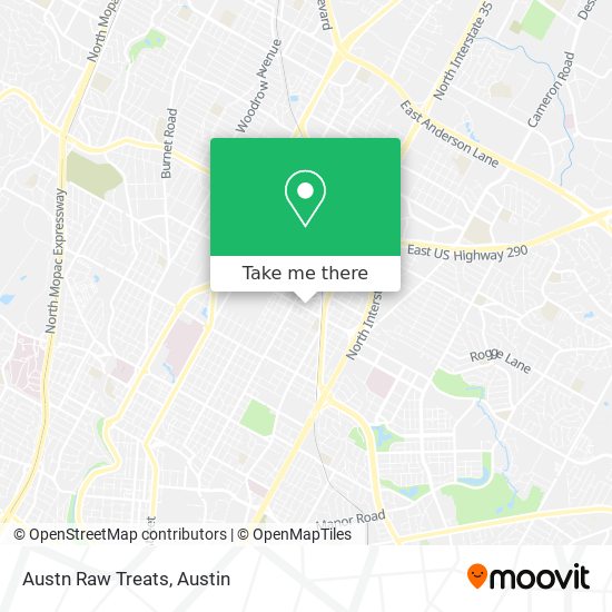 Austn Raw Treats map