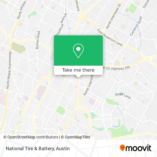 Mapa de National Tire & Battery