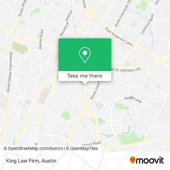 King Law Firm map
