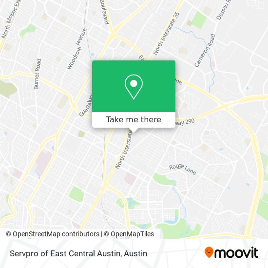 Mapa de Servpro of East Central Austin