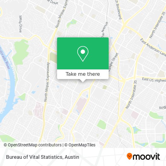 Bureau of Vital Statistics map