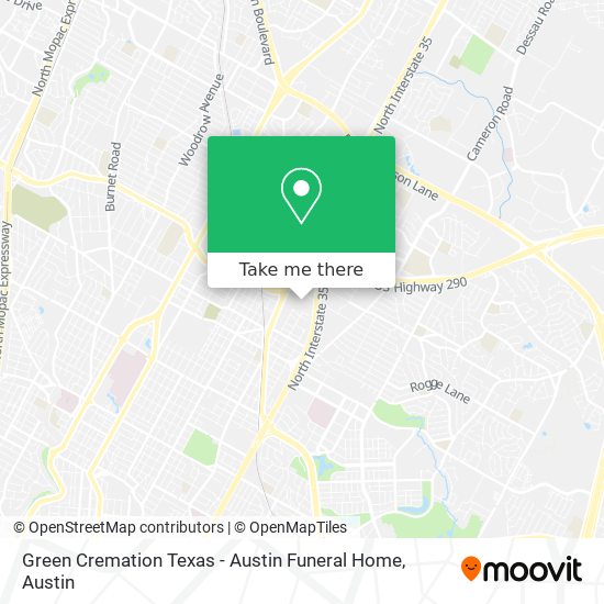 Green Cremation Texas - Austin Funeral Home map