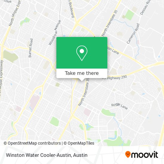 Mapa de Winston Water Cooler-Austin