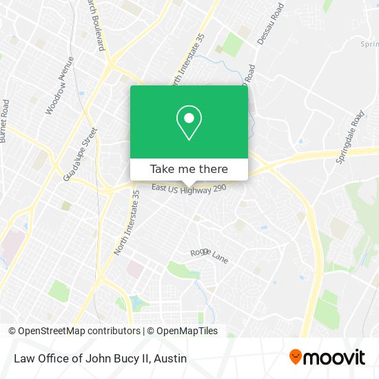 Law Office of John Bucy II map