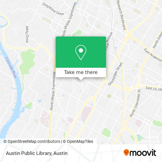 Austin Public Library map