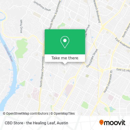 CBD Store - the Healing Leaf map