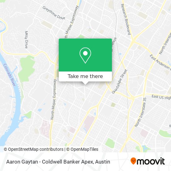 Aaron Gaytan - Coldwell Banker Apex map