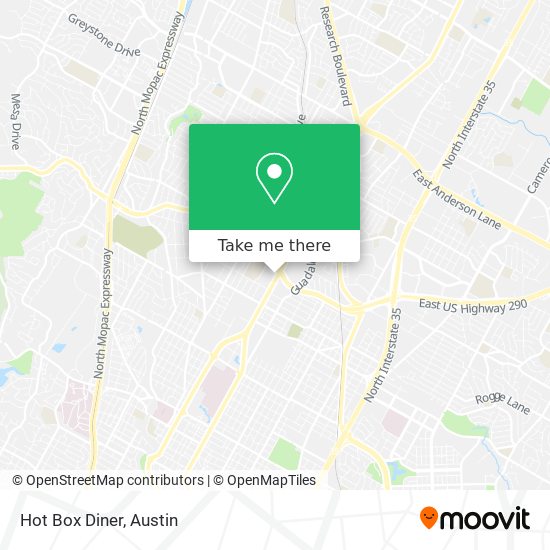 Mapa de Hot Box Diner