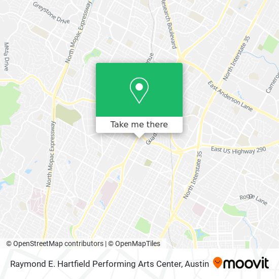 Raymond E. Hartfield Performing Arts Center map