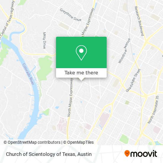 Mapa de Church of Scientology of Texas