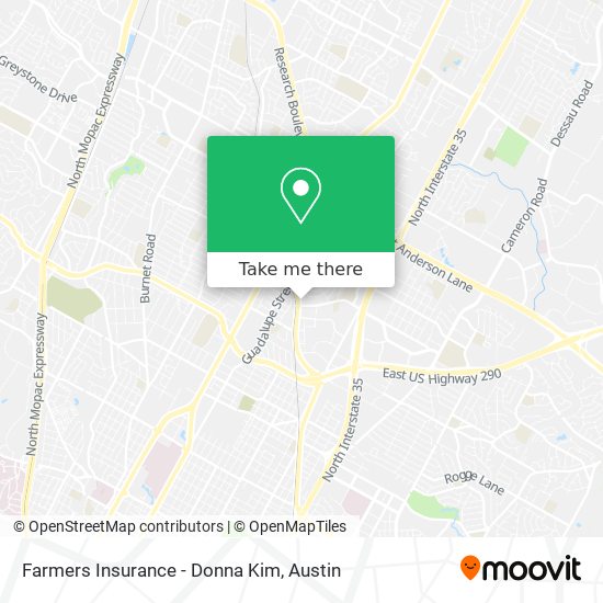 Farmers Insurance - Donna Kim map