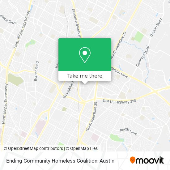 Ending Community Homeless Coalition map