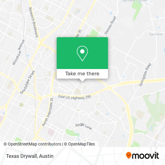 Mapa de Texas Drywall