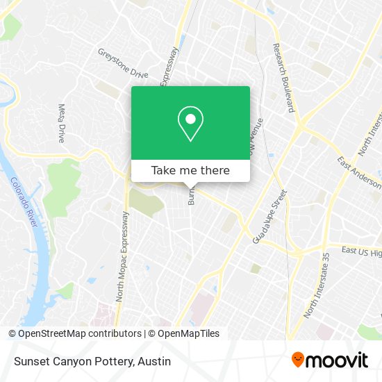 Sunset Canyon Pottery map