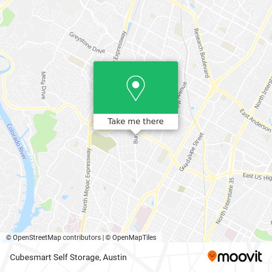 Cubesmart Self Storage map