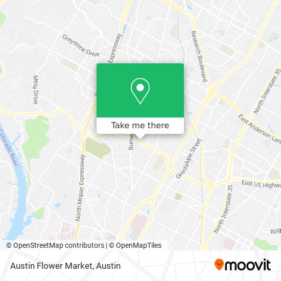 Austin Flower Market map