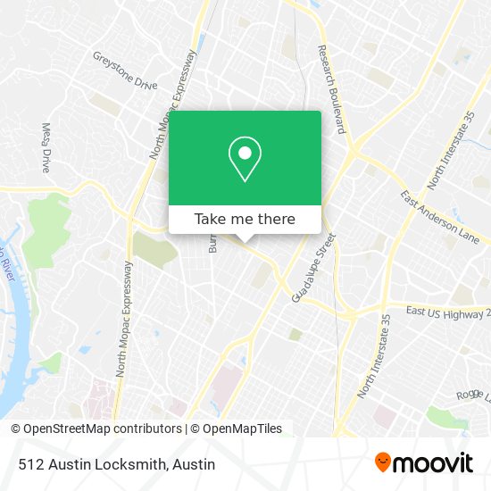 512 Austin Locksmith map