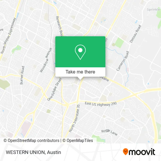 WESTERN UNION map