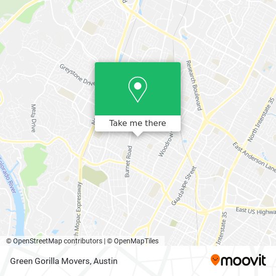 Green Gorilla Movers map