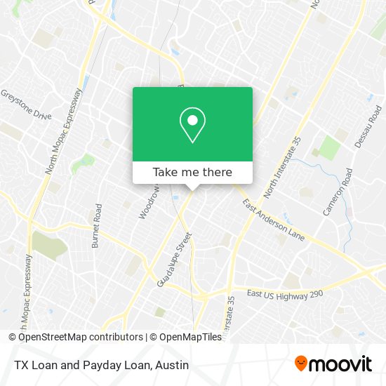 TX Loan and Payday Loan map