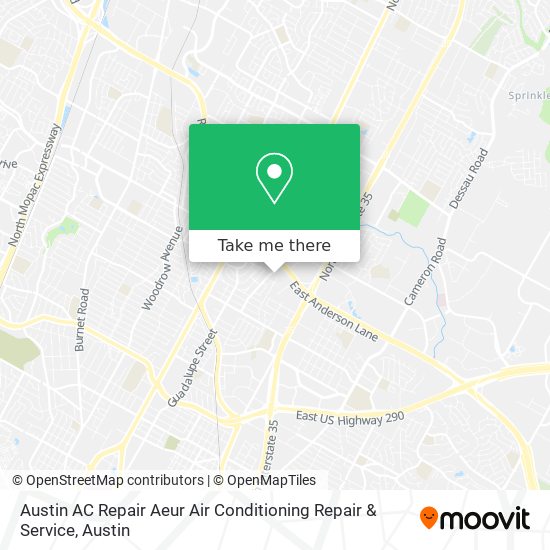 Mapa de Austin AC Repair Aeur Air Conditioning Repair & Service