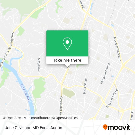 Jane C Nelson MD Facs map