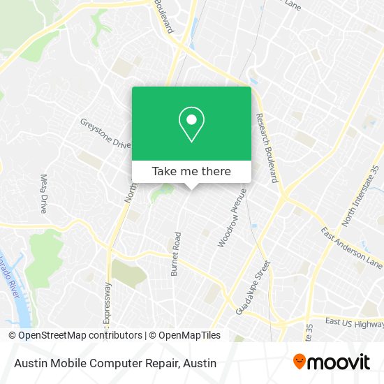 Mapa de Austin Mobile Computer Repair