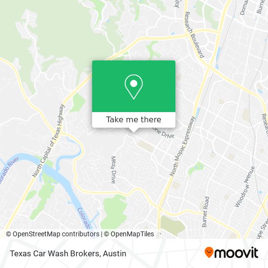 Mapa de Texas Car Wash Brokers