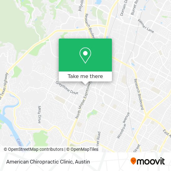 American Chiropractic Clinic map