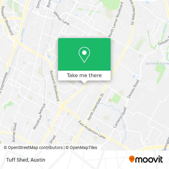 Tuff Shed map