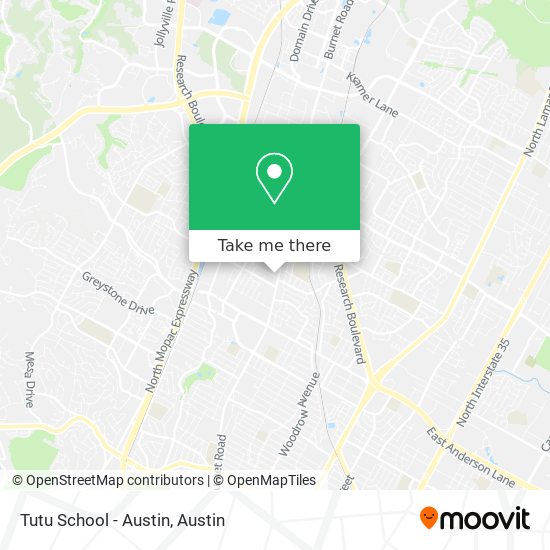 Mapa de Tutu School - Austin